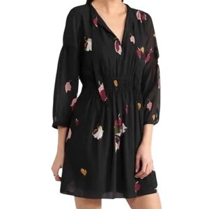 madewell silk overlay cami dress Madewell Silk Overlay Cami Dress Womens 2 Blue Adjustable Strap Lightweight